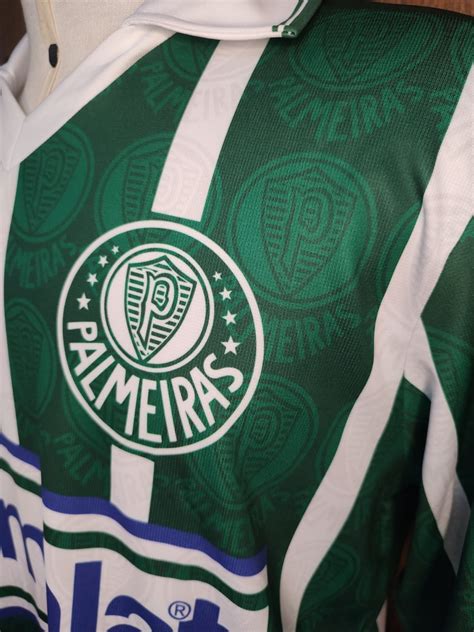 Camisa Retr Palmeiras Manga Longa Parmalat Fut Retro