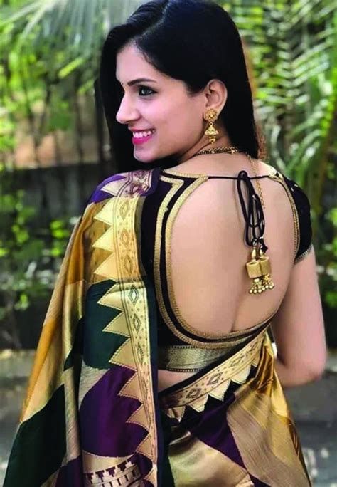 Stunning Backless Blouse Designs Popular In