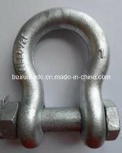 Us Type Drop Forged Hot Dip Galvanized Anchor Shackle For Lifting