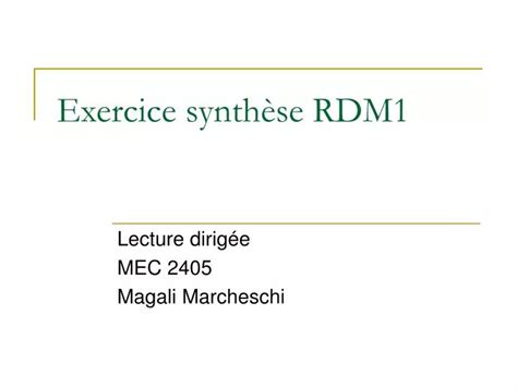 PPT Exercice synthèse RDM1 PowerPoint Presentation free download