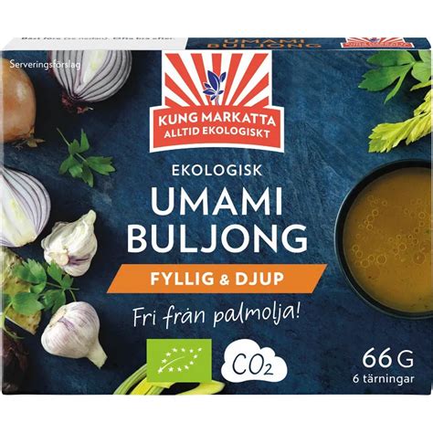 Umamibuljong Tärningar Ekologisk 6 p 11g Kung Markatta Handla mat