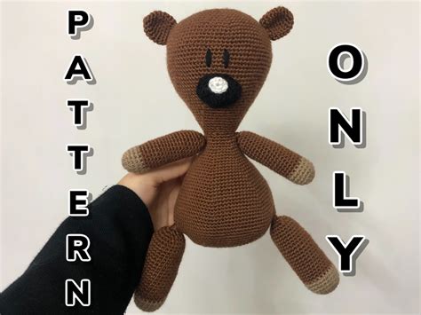 Pattern Only Mr Bean Crochet Teddy Amigurumi Etsy