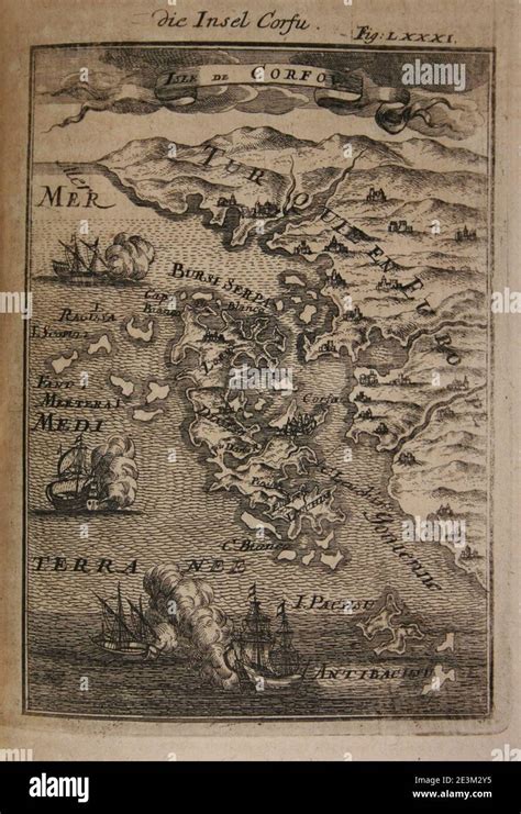 Historical map of corfu hi-res stock photography and images - Alamy