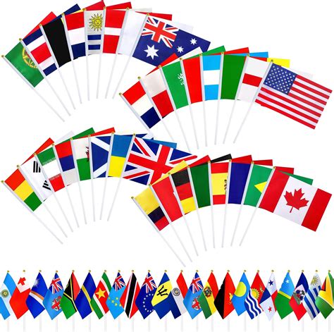 Weitbf 200 Countries International Flags Of The World Small