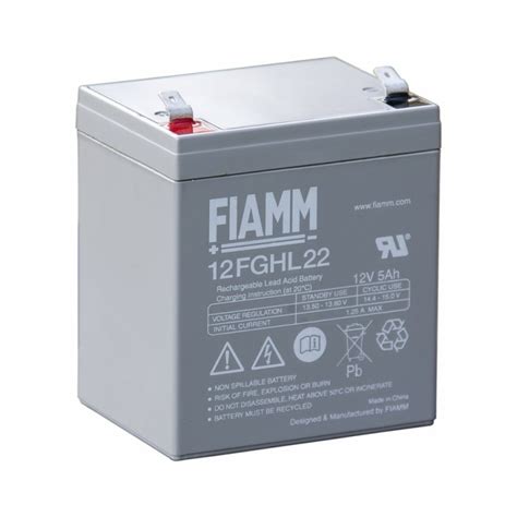 Fghl Batteria Al Piombo Fiamm Eurobat Long Life V Ah Paoletti