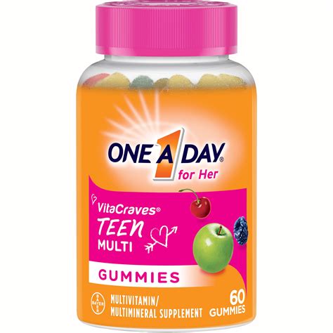 One A Day VitaCraves Teen For Her Multivitamin Gummies Supplement With