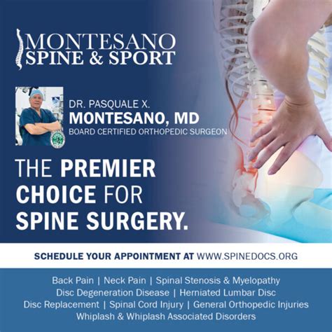 The Premier Choice For Spine Surgery Dr Pasquale X Montesano