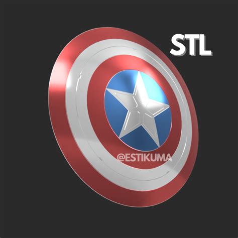 Captain America Shield Stl D Files Etsy Ireland