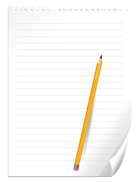 Document Text Writing Pencil - Pencil and Notebook Paper PNG Clipart ...