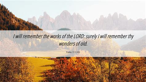 Psalms 77:11 KJV Desktop Wallpaper - I will remember the works of the ...