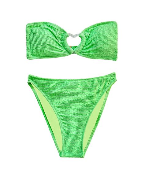 Ruched Bandeau Bikini Set