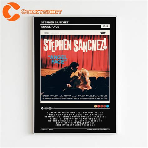 Stephen Sanchez Merch Angel Face Album Poster