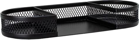 Органайзер настольный H-Tone металлический 20х8.5х3 см Черный (JJ41218 ...