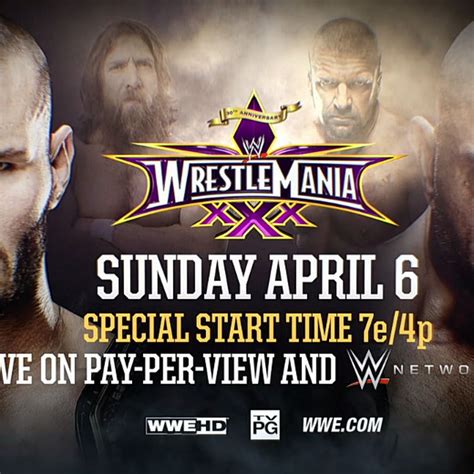 Wrestlemania Match Card