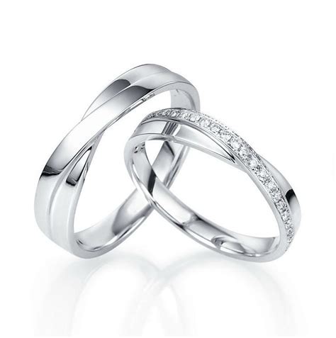 14k White Gold Wedding Bands Gold Wedding Bands Unique Etsy