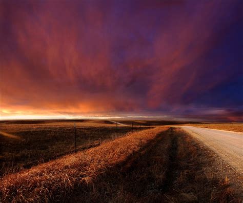 Flint Hills Sunset Wabaunsee County Kansas Near Alma Flint Hills