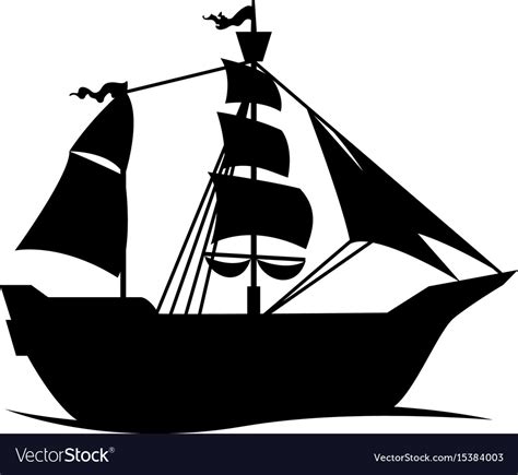 Pirate boat ship Royalty Free Vector Image - VectorStock