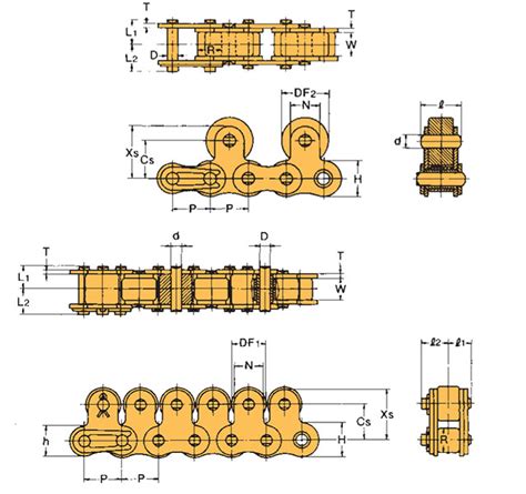 Item Ptr L Top Roller Chain Series Single Strand Rs Type On