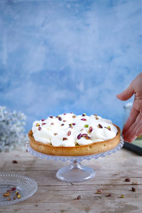 Tarte pistache fleur d oranger Recette pâtissière Un déjeuner de soleil