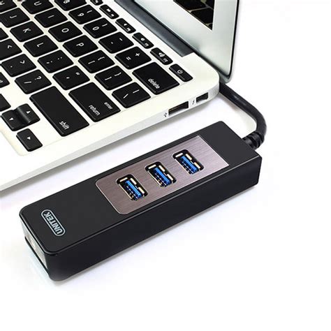 Unitek USB3 0 3 Port Hub Gigabit Ethernet Converter Y 3045C รบประกน