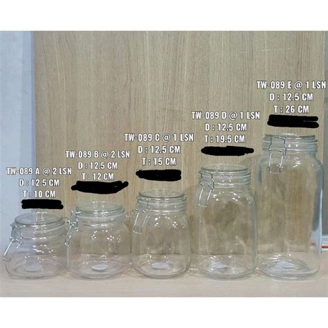 Jual Hermetico Jar Toples Kaca Kedap Udara Dengan Pengait Toples Kaca