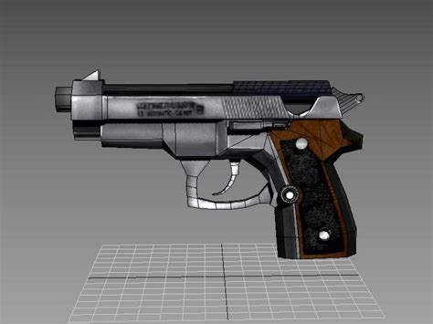 Colt Pistol 3d Model 3ds Max Files Free Download Cadnav