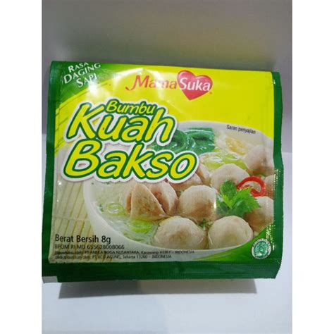 Jual Bumbu Kuah Bakso Mama Suka Gram Renceng Isi Sachet Shopee