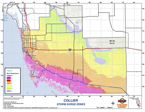 Collier County storm surge zones