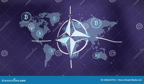 World Map With Nato Member State Cartoon Vector Cartoondealer