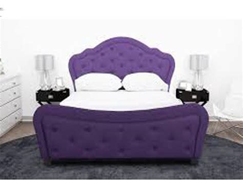 King size Bed | Comfortable Bed | DesignerBed (Finish Color – Purple)