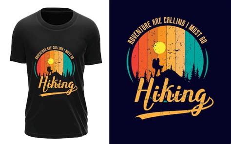 Premium Vector Best Hiking T Shirts Design