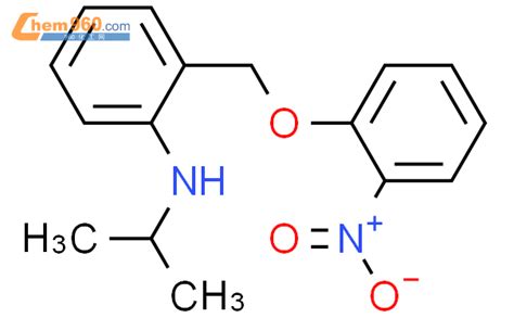 95862 31 0 Benzenamine N 1 Methylethyl 2 2 Nitrophenoxy Methyl