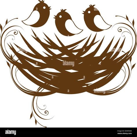 Bird Nest Vector