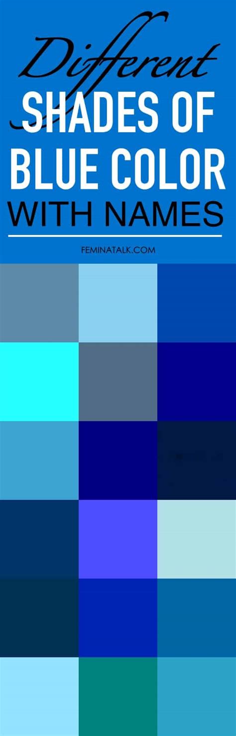 30 Different Shades of Blue Color with Names - FeminaTalk