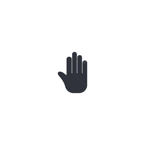 Hand Gesture Icon Logo Simple Template Hands Gesture Concept Vector