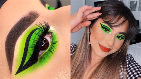 Neon Green Graphic Eyeliner Makeup Tutorial Youtube