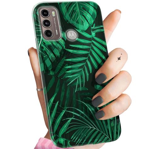 Etui Do Motorola Moto G60 Wzory Liście Liściaste Natura Obudowa