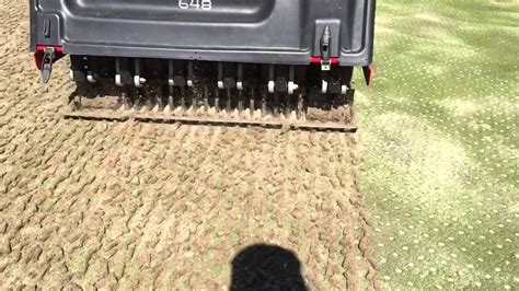 Golf Course Green Aerification With Toro 648 Procore Youtube