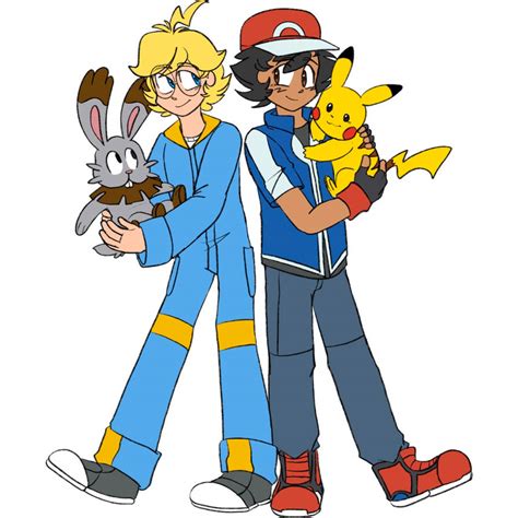 Ash And Clemont By Kiwiibaka On Deviantart