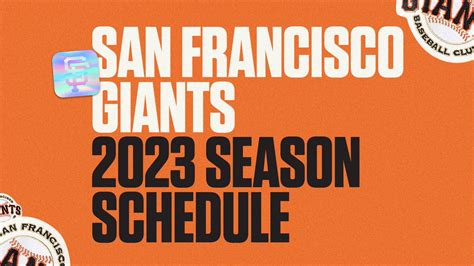 SFGiants On Twitter The SFGiants 2023 Schedule Has Been Announced