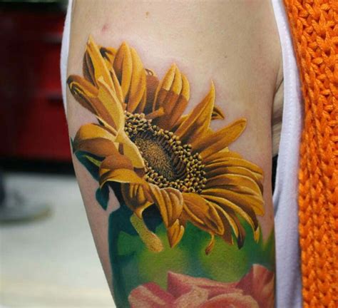 Pretty Sunflower Tattoo Shoulder Sunflower Tattoo Sleeve Sunflower Tattoo