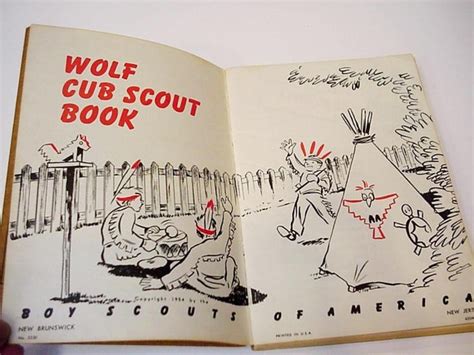 Wolf Cub Scout Book Vintage Boy Scout Handbook Paperback