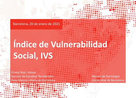 Pdf Ndice De Vulnerabilidad Social Ivs