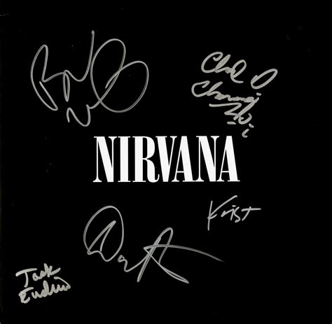 Lot Detail - Nirvana: Group Signed Compilation Album Cover w/ 5 ...