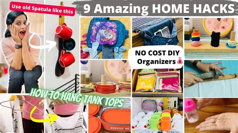 9 Genius ₹0💰home And Kitchen Organization Hacks Space Saving