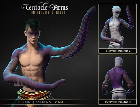 Fpe Tentacle Arms For Genesis Males D Models For Daz Studio And Poser