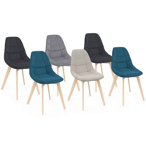 Chaises Scandinaves Mix Color Beige Gris Clair Bleu Canard Et Gris