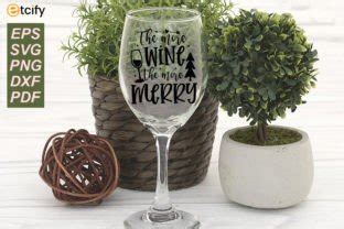 Funny Christmas Wine Glass Svg Bundle Graphic By Etcify Creative Fabrica