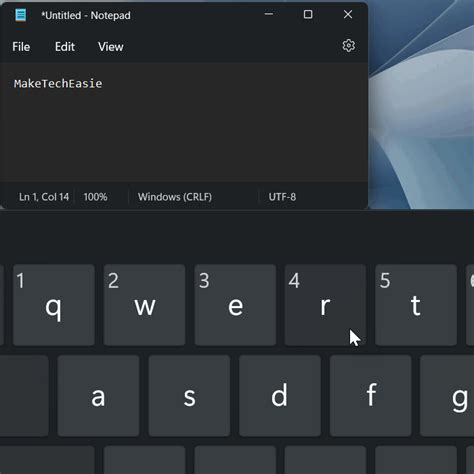 How To Enable And Use The Windows 11 Touch Keyboard Make Tech Easier