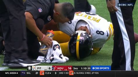 Steelers Qb Kenny Pickett Ruled Out With Knee Injury Suffered In Texans